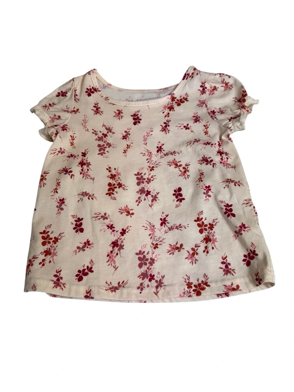 The Children's Place Toddler Girls 2 Piece Denim Dress & Floral Tee Set 3T